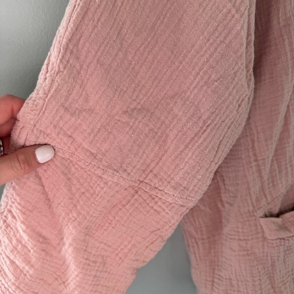 Free People Soft Cotton Oversized Blazer Cardigan - Picture 2 of 8